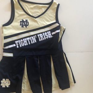 Cute girls polyester ND cheerleading outfit size 6